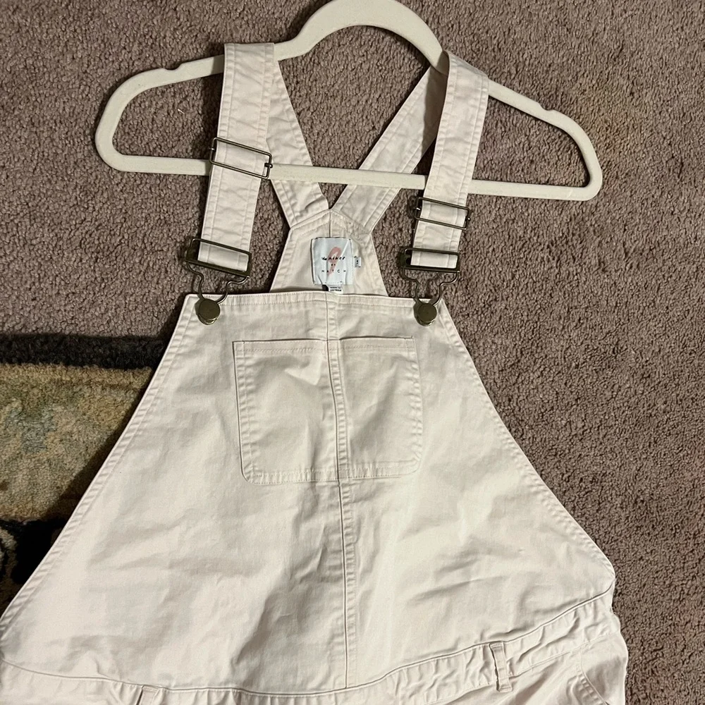 SOLD! Sz 14 The Nines by Hatch Maternity Overalls Light Pink - Picture 3 of 9